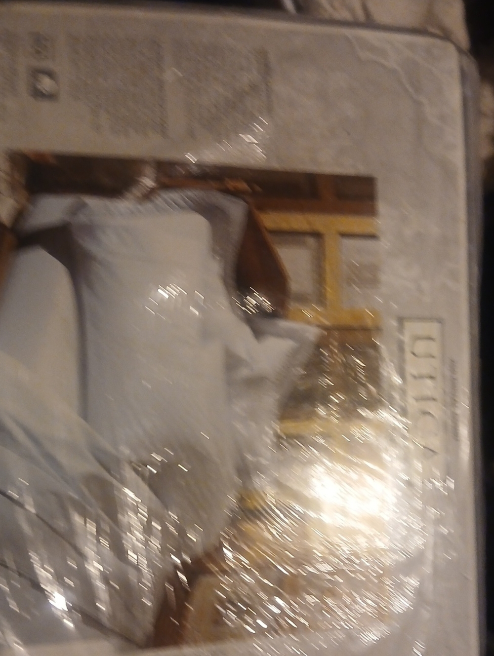Utica Full White Sheet Set 200 thread count New Old Stock making them a vintage